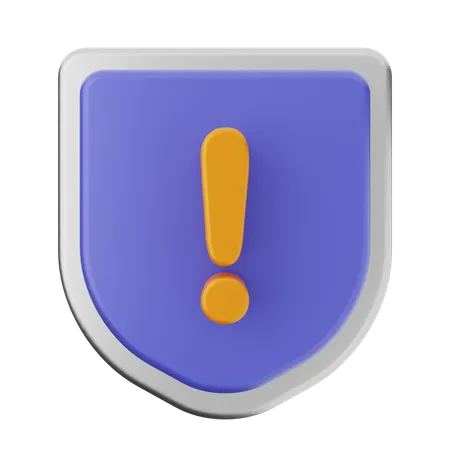 Alarm schild schutz  3D Icon