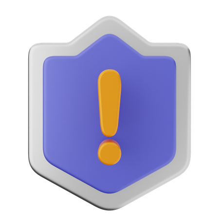 Alarm schild schutz  3D Icon