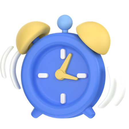 Alarm time  3D Icon