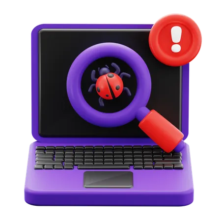 Alarma de error cibernético  3D Icon