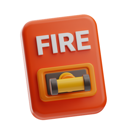 Alarma de incendios  3D Icon