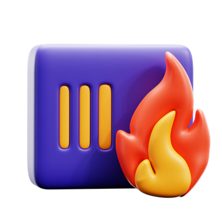 Alarma de incendios  3D Icon