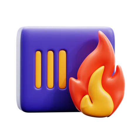 Alarma de incendios  3D Icon