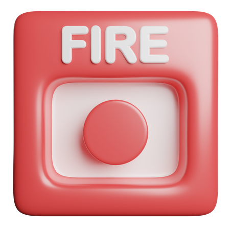 Alarma de incendios  3D Icon