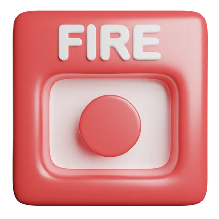 Alarma de incendios  3D Icon