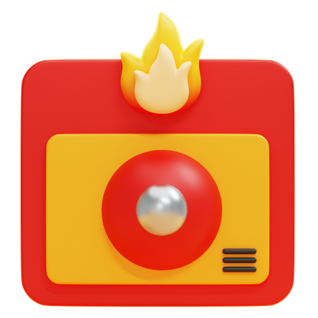 Alarma de incendios  3D Icon