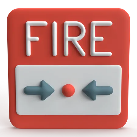 Alarma de incendios  3D Icon