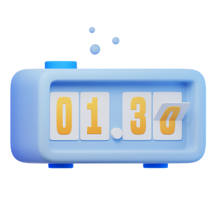 Alarma digital  3D Icon