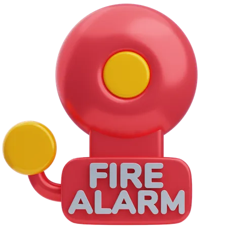 Alarma de incendios  3D Icon