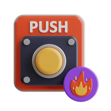 Alarma de incendios  3D Icon