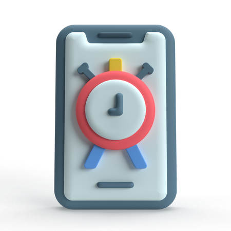 Alarma movil  3D Icon