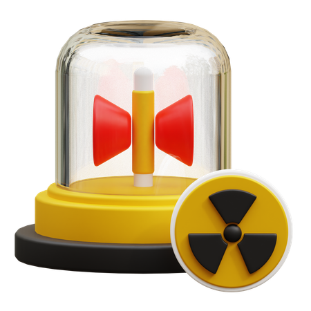 Alarma nuclear  3D Icon