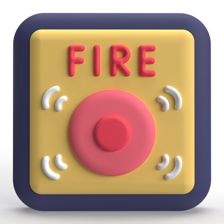 Alarme de incêndio  3D Icon