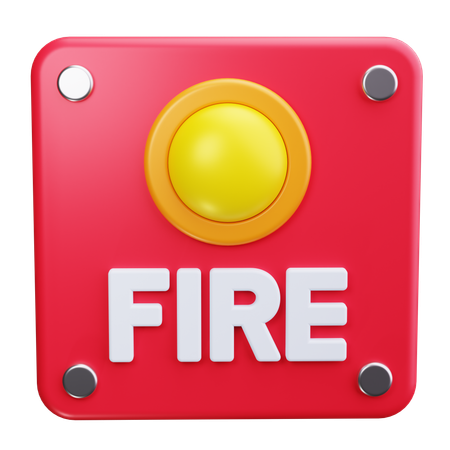 Alarme de incêndio  3D Icon