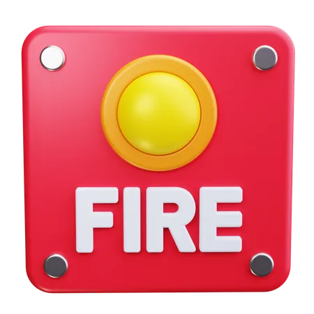 Alarme de incêndio  3D Icon