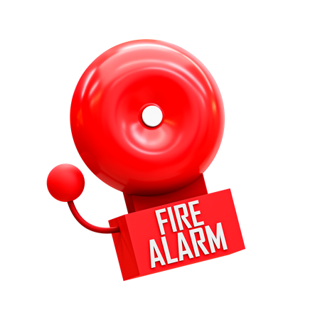 Alarme de incêndio  3D Illustration