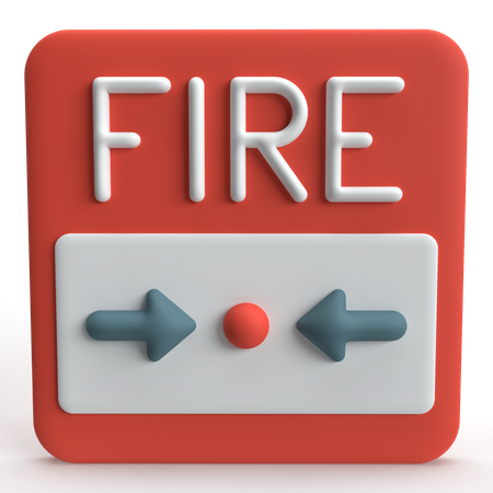 Alarme de incêndio  3D Icon