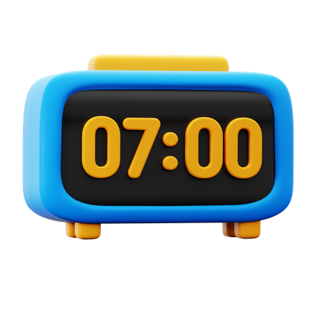 Alarme digital  3D Icon