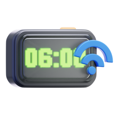 Alarme digital inteligente  3D Icon