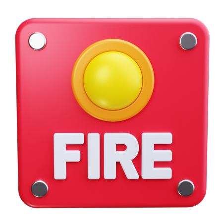 Alarme incendie  3D Icon