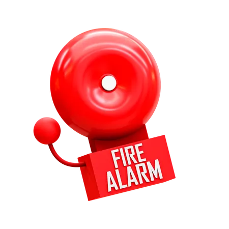 Alarme incendie  3D Illustration