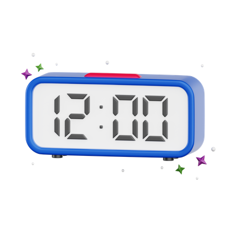 Alarme numérique  3D Icon