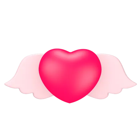Alas de corazon  3D Icon