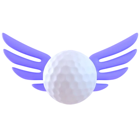 Alas de pelota de golf  3D Icon