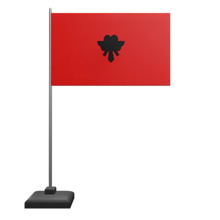 Albania Flag  3D Icon