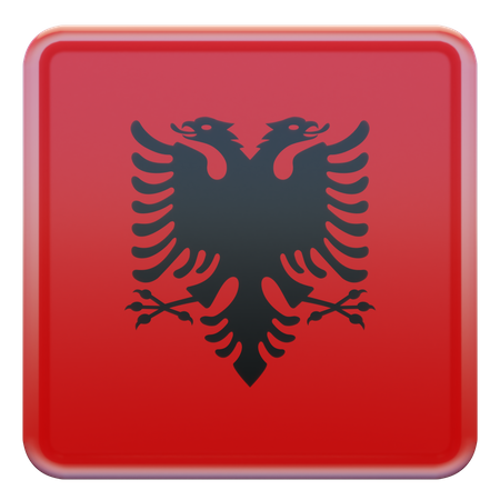 Albania Flag 3D Illustration