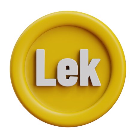 Albania Lek  3D Icon