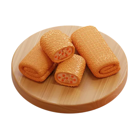 Croquetas de pollo  3D Icon