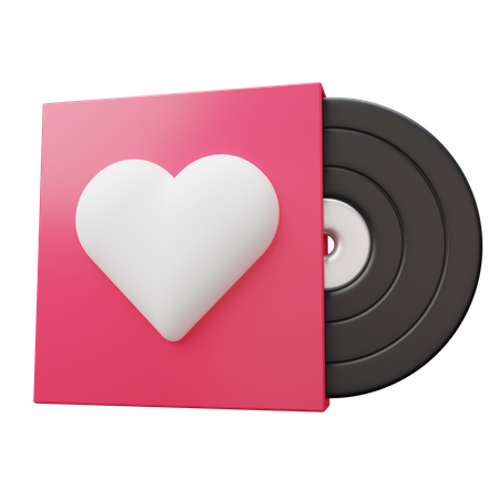 Álbum de vinilo clásico romántico  3D Icon