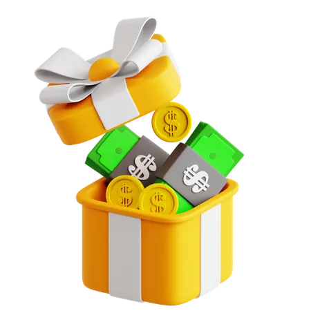 Caja de dinero  3D Icon