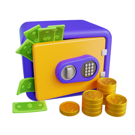 Caja de dinero  3D Icon