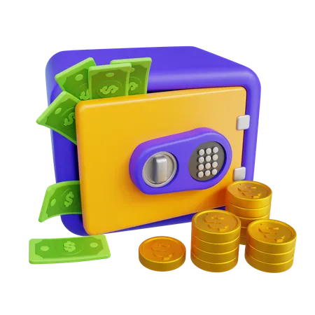 Caja de dinero  3D Icon