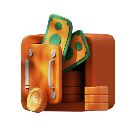 Caja de dinero  3D Icon