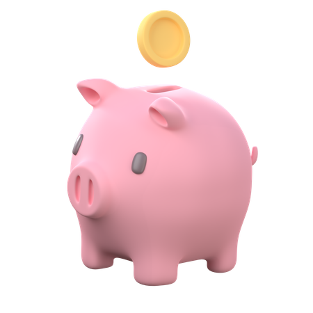 Ahorro de cerdito  3D Icon