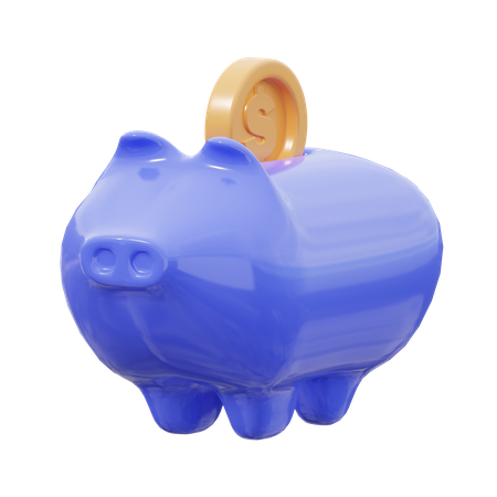 Ahorro de cerdito  3D Icon