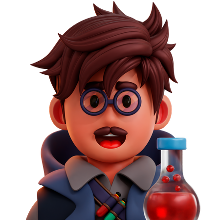 Alchemist Character  3D Icon