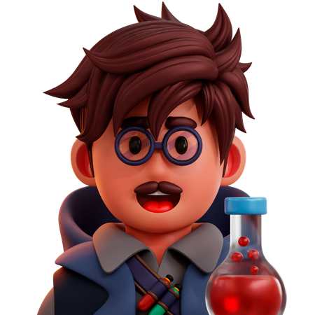 Alchemist Character 3D Icon