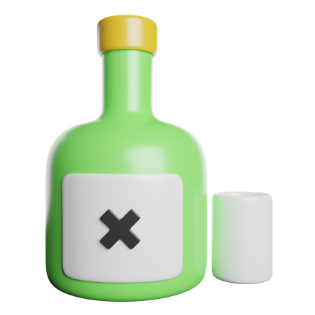 Alcohol  3D Icon