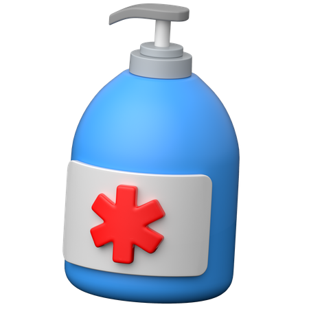 Alcohol Based Sanitiser  3D Icon