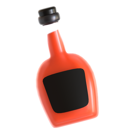 Alcohol Bottle  3D Icon