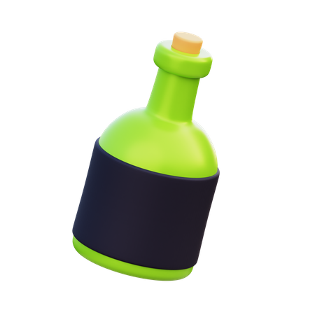 Alcohol Bottle  3D Icon