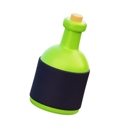 Alcohol Bottle  3D Icon