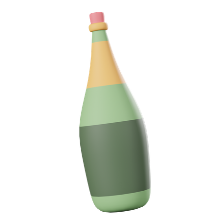 Alcohol Bottle  3D Icon