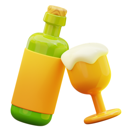 Alcoholic Drink  3D Icon