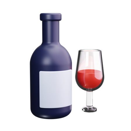 Alcoholic Drink  3D Icon