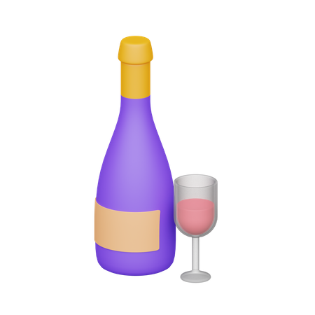 Alcoholic Drink  3D Icon